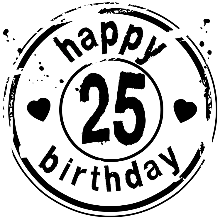 25 jaar op een reuze ballon