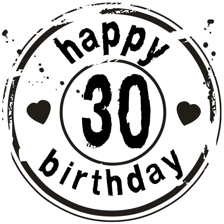 30 jaar op een reuze ballon