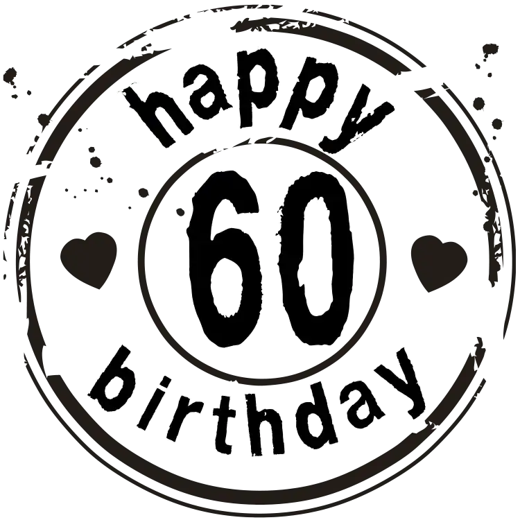 60 jaar op een reuze ballon