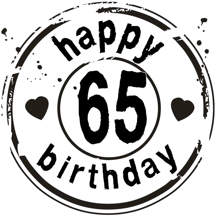 65 jaar op een reuze ballon