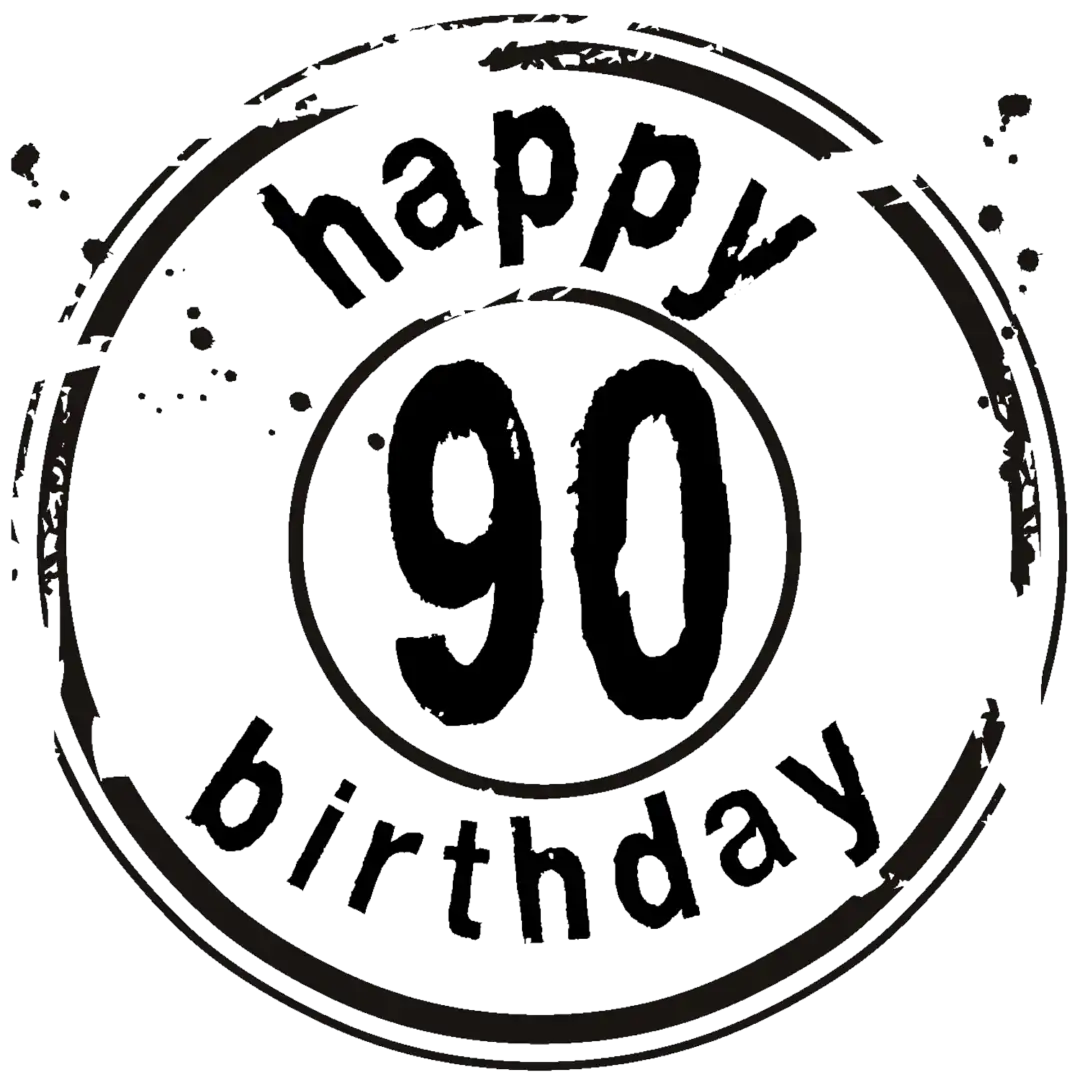 90 jaar op een reuze ballon