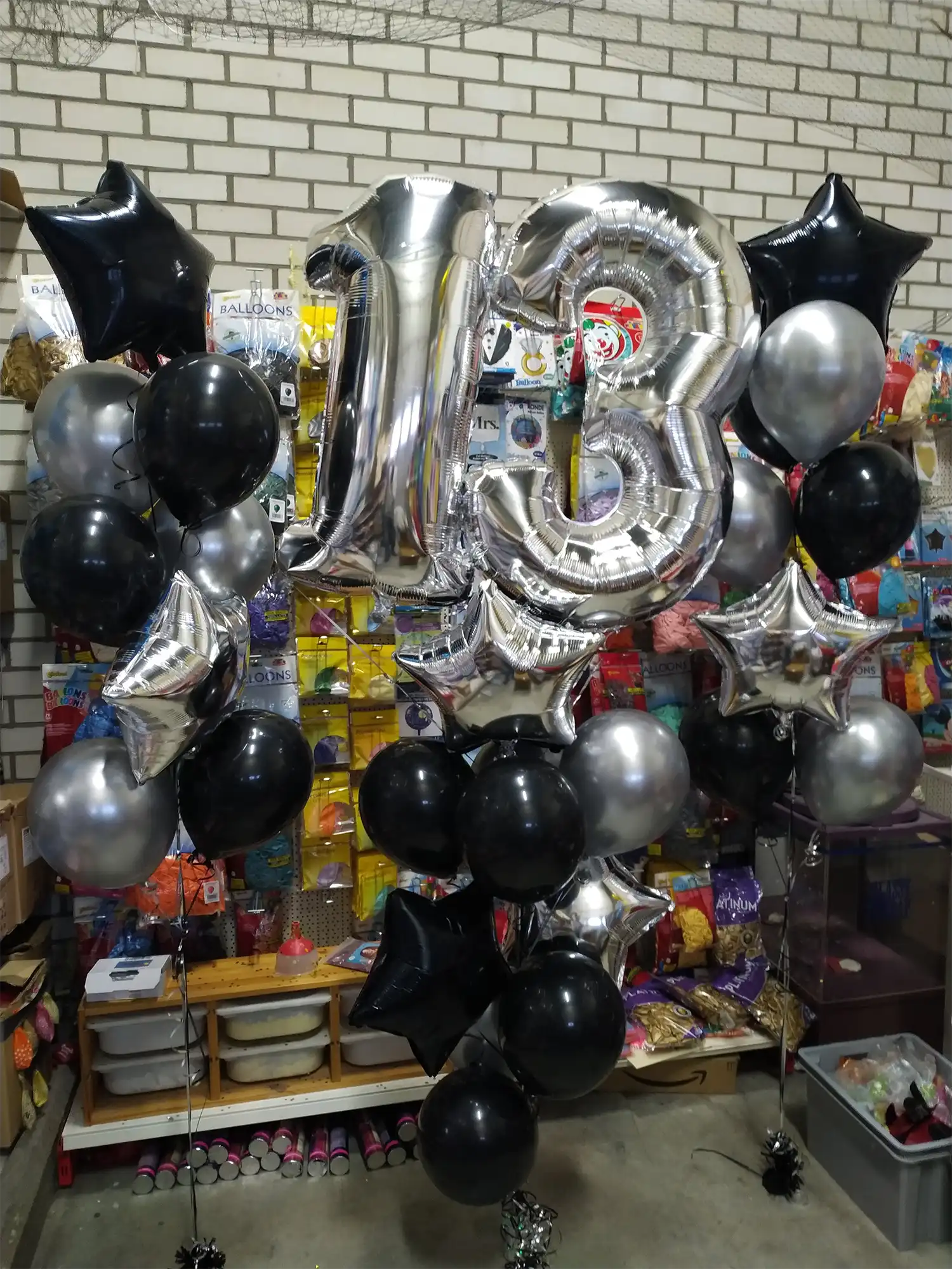 Ballon trossen met ster en folie ballonnen