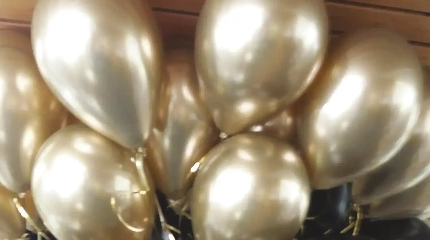 helium ballonnen goud zonder stippen